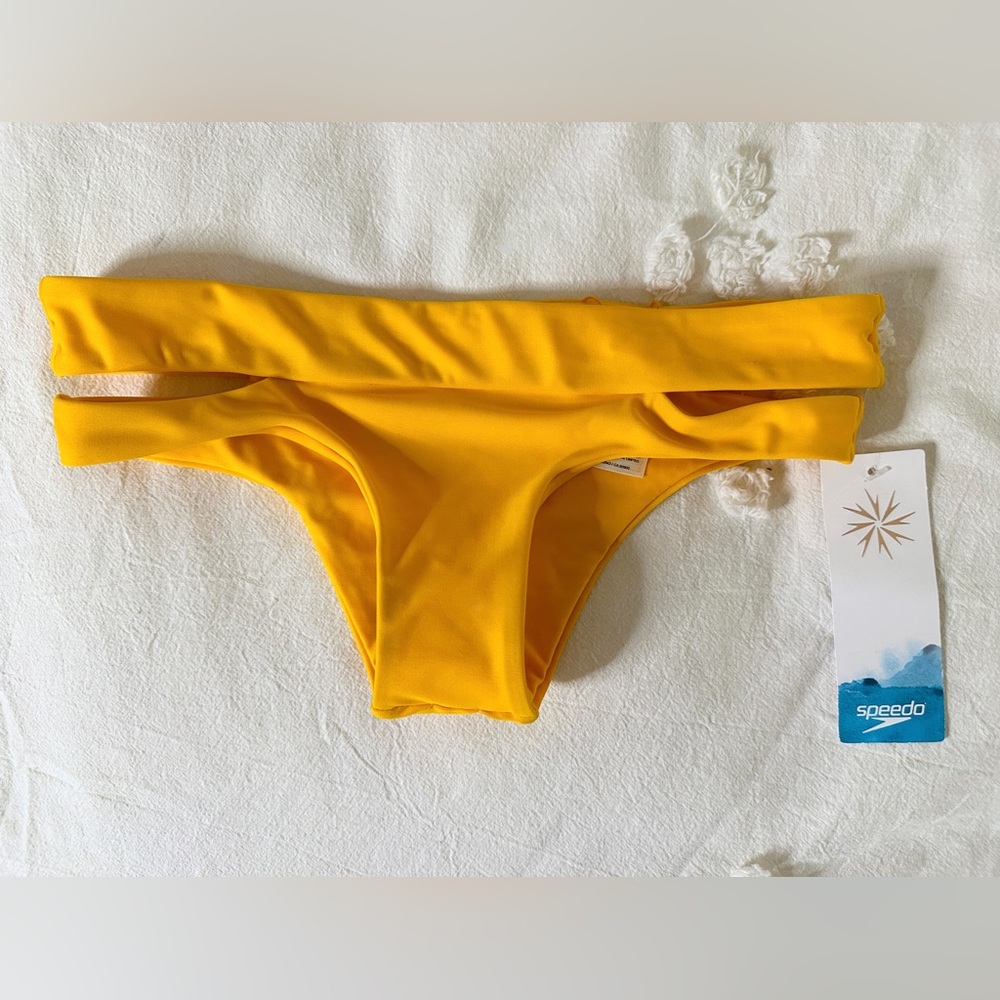 NWT Speedo Trinity Hipster Bikini Bottom - Mango - XS - Picture 5 of 9